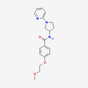 4-(2-methoxyethoxy)-N-(1-(pyridin-2-yl)pyrrolidin-3-yl)benzamide