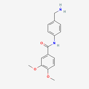 N-[4-(Aminomethyl)phenyl]-3,4-dimethoxybenzamide