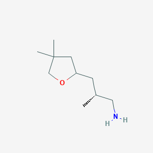 (2R)-3-(4,4-Dimethyloxolan-2-yl)-2-methylpropan-1-amine