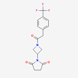 1-(1-(2-(4-(Trifluoromethyl)phenyl)acetyl)azetidin-3-yl)pyrrolidine-2,5-dione