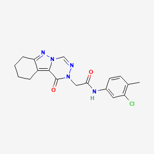 N-(3-chloro-4-methylphenyl)-2-(1-oxo-7,8,9,10-tetrahydro-[1,2,4]triazino[4,5-b]indazol-2(1H)-yl)acetamide