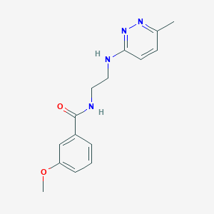 3-methoxy-N-(2-((6-methylpyridazin-3-yl)amino)ethyl)benzamide