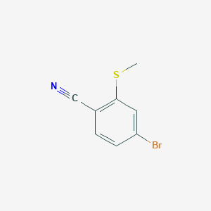 molecular formula C8H6BrNS B2461179 4-Bromo-2-(methylsulfanyl)benzonitrile CAS No. 1597851-69-8