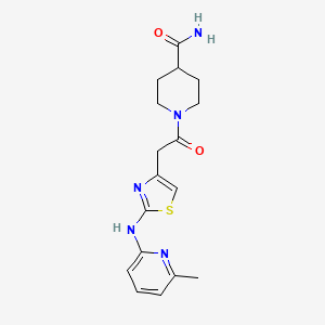 1-(2-(2-((6-Methylpyridin-2-yl)amino)thiazol-4-yl)acetyl)piperidine-4-carboxamide