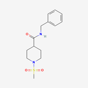N-benzyl-1-(methylsulfonyl)piperidine-4-carboxamide
