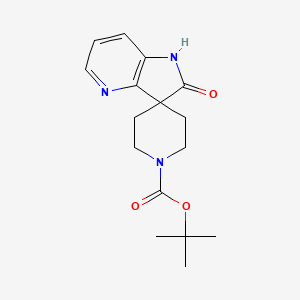 Spiro[piperidine-4,3'-[3H]pyrrolo[3,2-b]pyridine]-1-carboxylic acid, 1',2'-dihydro-2'-oxo-, 1,1-dimethylethyl ester