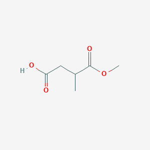 molecular formula C6H10O4 B2461233 4-Methoxy-3-methyl-4-oxobutanoic acid CAS No. 32980-25-9