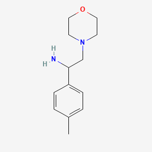 molecular formula C13H20N2O B2461275 2-Morpholino-1-(p-tolyl)ethanamine CAS No. 869634-10-6