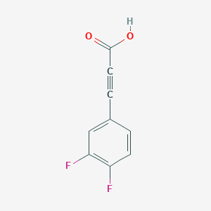 molecular formula C9H4F2O2 B2461312 3-(3,4-difluorophenyl)propiolic acid CAS No. 935475-82-4