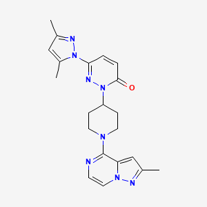 6-(3,5-Dimethylpyrazol-1-yl)-2-[1-(2-methylpyrazolo[1,5-a]pyrazin-4-yl)piperidin-4-yl]pyridazin-3-one