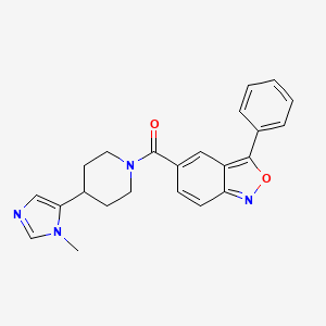 5-[4-(1-methyl-1H-imidazol-5-yl)piperidine-1-carbonyl]-3-phenyl-2,1-benzoxazole