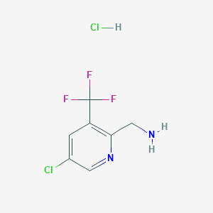 [5-Chloro-3-(trifluoromethyl)pyridin-2-yl]methanamine hydrochloride