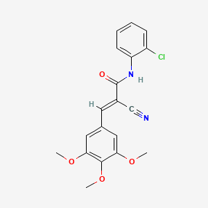 (E)-N-(2-chlorophenyl)-2-cyano-3-(3,4,5-trimethoxyphenyl)acrylamide