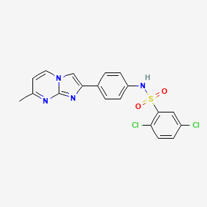 2,5-dichloro-N-(4-(7-methylimidazo[1,2-a]pyrimidin-2-yl)phenyl)benzenesulfonamide