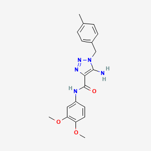 5-amino-N-(3,4-dimethoxyphenyl)-1-(4-methylbenzyl)-1H-1,2,3-triazole-4-carboxamide