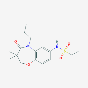N-(3,3-dimethyl-4-oxo-5-propyl-2,3,4,5-tetrahydrobenzo[b][1,4]oxazepin-7-yl)ethanesulfonamide
