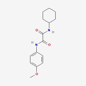 molecular formula C15H20N2O3 B2461408 N'-CYCLOHEXYL-N-(4-METHOXYPHENYL)ETHANEDIAMIDE CAS No. 21782-38-7