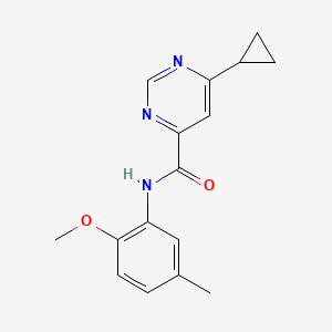 6-Cyclopropyl-N-(2-methoxy-5-methylphenyl)pyrimidine-4-carboxamide