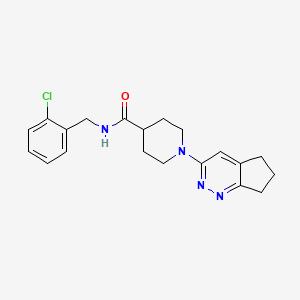 N-[(2-chlorophenyl)methyl]-1-{5H,6H,7H-cyclopenta[c]pyridazin-3-yl}piperidine-4-carboxamide