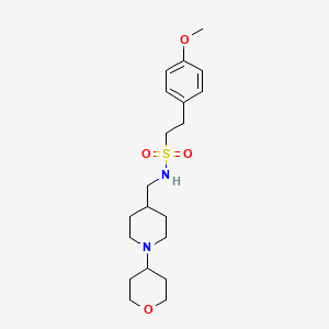 2-(4-methoxyphenyl)-N-((1-(tetrahydro-2H-pyran-4-yl)piperidin-4-yl)methyl)ethanesulfonamide