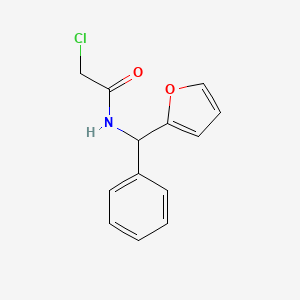 2-chloro-N-[furan-2-yl(phenyl)methyl]acetamide