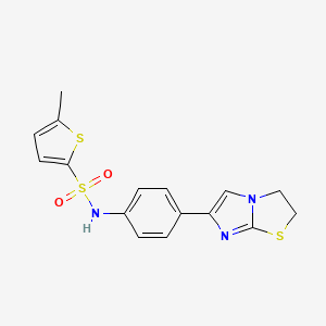 B2461497 N-(4-(2,3-dihydroimidazo[2,1-b]thiazol-6-yl)phenyl)-5-methylthiophene-2-sulfonamide CAS No. 893984-88-8