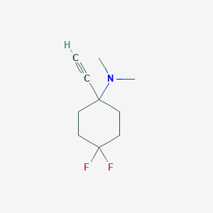 1-Ethynyl-4,4-difluoro-N,N-dimethylcyclohexan-1-amine