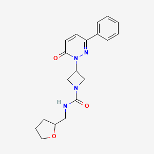 N-(Oxolan-2-ylmethyl)-3-(6-oxo-3-phenylpyridazin-1-yl)azetidine-1-carboxamide