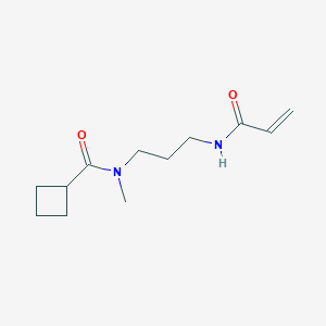N-Methyl-N-[3-(prop-2-enoylamino)propyl]cyclobutanecarboxamide