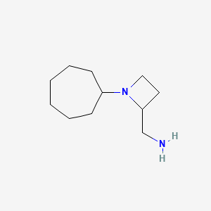 (1-Cycloheptylazetidin-2-yl)methanamine
