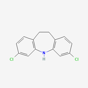 molecular formula C14H11Cl2N B2461595 3,7-Dichloro-10,11-dihydro-5H-dibenzo[b,f]azepine CAS No. 13080-74-5