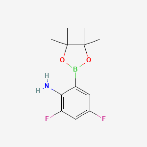2,4-Difluoro-6-(4,4,5,5-tetramethyl-1,3,2-dioxaborolan-2-yl)aniline