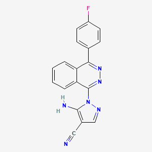 5-amino-1-(4-(4-fluorophenyl)phthalazin-1-yl)-1H-pyrazole-4-carbonitrile