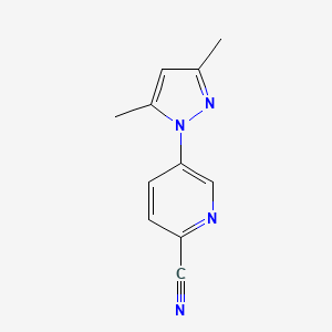 5-(3,5-dimethyl-1H-pyrazol-1-yl)pyridine-2-carbonitrile