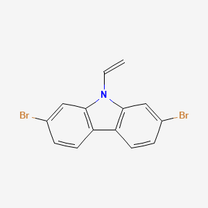molecular formula C14H9Br2N B2461609 2,7-Dibromo-9-vinyl-9H-carbazole CAS No. 1438252-33-5
