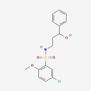 5-chloro-N-(3-hydroxy-3-phenylpropyl)-2-methoxybenzenesulfonamide