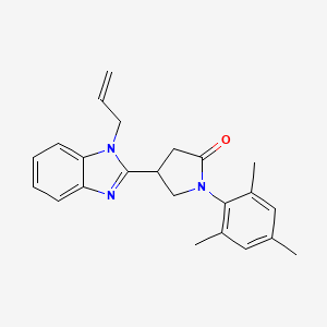 4-(1-allyl-1H-benzo[d]imidazol-2-yl)-1-mesitylpyrrolidin-2-one
