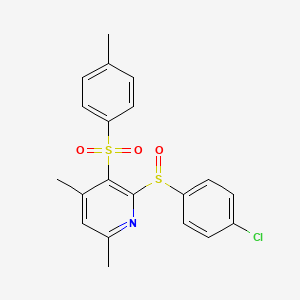 2-[(4-Chlorophenyl)sulfinyl]-4,6-dimethyl-3-pyridinyl 4-methylphenyl sulfone