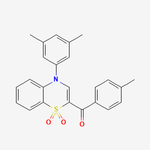 [4-(3,5-dimethylphenyl)-1,1-dioxido-4H-1,4-benzothiazin-2-yl](4-methylphenyl)methanone