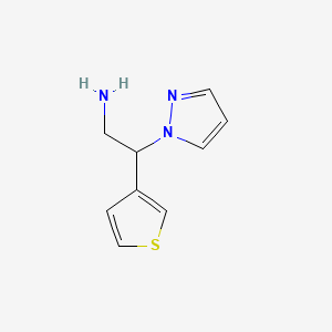 2-Pyrazol-1-yl-2-thiophen-3-ylethanamine
