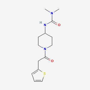1,1-Dimethyl-3-[1-(2-thiophen-2-ylacetyl)piperidin-4-yl]urea