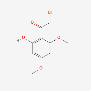 molecular formula C10H11BrO4 B2461665 2-Bromo-1-(2,4-dimethoxy-6-hydroxyphenyl)ethanone CAS No. 18064-88-5