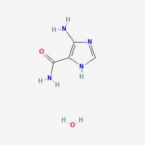 molecular formula C4H8N4O2 B2461672 5-Amino-1H-imidazole-4-carboxamide hydrate CAS No. 64236-33-5