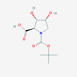 (2R,3S,4R)-3,4-Dihydroxy-1-[(2-methylpropan-2-yl)oxycarbonyl]pyrrolidine-2-carboxylic acid