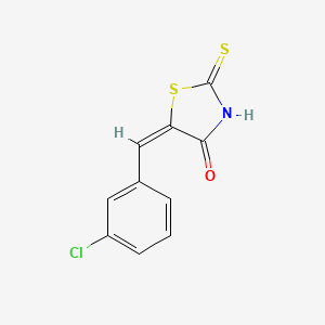molecular formula C10H6ClNOS2 B2461734 (5E)-5-(3-chlorobenzylidene)-2-mercapto-1,3-thiazol-4(5H)-one CAS No. 23622-20-0