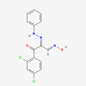 B2461737 3-(2,4-Dichlorophenyl)-3-oxo-2-(2-phenylhydrazono)propanal oxime CAS No. 339279-73-1