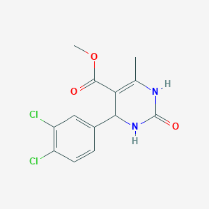 molecular formula C13H12Cl2N2O3 B2461768 Methyl 4-(3,4-dichlorophenyl)-6-methyl-2-oxo-1,2,3,4-tetrahydropyrimidine-5-carboxylate CAS No. 313233-54-4
