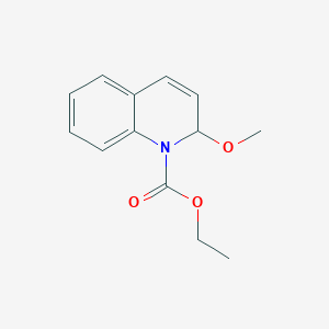 molecular formula C13H15NO3 B024618 ethyl 2-methoxy-2H-quinoline-1-carboxylate CAS No. 19668-24-7