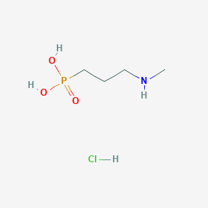 3-(Methylamino)propylphosphonic acid;hydrochloride