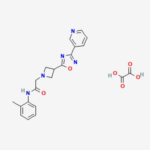 2-(3-(3-(pyridin-3-yl)-1,2,4-oxadiazol-5-yl)azetidin-1-yl)-N-(o-tolyl)acetamide oxalate